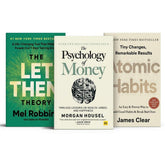 3Self Help Book Bundle – Let Them Theory, Atomic Habit & Psychology of Money – Personal Growth, Mindset & Financial Success Books Set