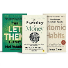3Self Help Book Bundle – Let Them Theory, Atomic Habit & Psychology of Money – Personal Growth, Mindset & Financial Success Books Set