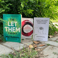 Self Help Book Bundle – Don’t Believe Everything, Courage to Be Disliked & Let Them Theory – Personal Growth, Mindset & Psychology Books Set for Motivation & Life Improvement