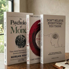 3Self Help Book Bundle – Courage to Be Disliked+Psychology of Money & Don’t Believe Everything – Mindset, Confidence & Financial Wisdom Books Set