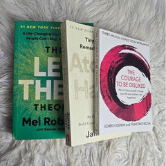 Self Help Book Bundle – Atomic Habits, Courage to Be Disliked & Let Them Theory – Personal Growth, Mindset & Habit Building Books Set for Motivation & Life Improvement