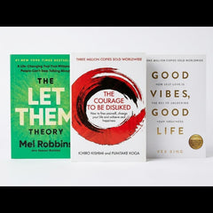 Self Help Books Bundle – Let Them Theory, The Courage to Be Disliked & Good Vibes Good Life | Confidence