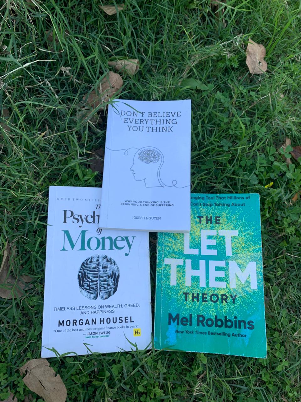 3 Self Help Books Bundle – Don’t Believe Everything You Think, Psychology of Money & Let Them Theory | Mindset