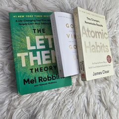 3 Book Self Help Bundle – Let Them Theory + Good Vibes + Atomic Habit – Mindset & Personal Growth