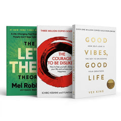 Self Help Books Bundle – Let Them Theory, The Courage to Be Disliked & Good Vibes Good Life | Confidence