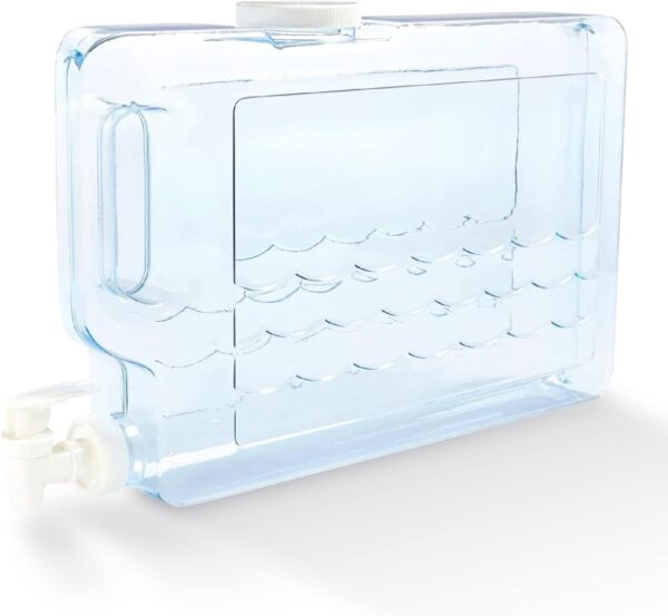 Arrow Home Products Slimline Drink Dispenser for Fridge, 1.25 Gallons - Plastic Beverage Dispenser with Spigot for Easy Dispensing