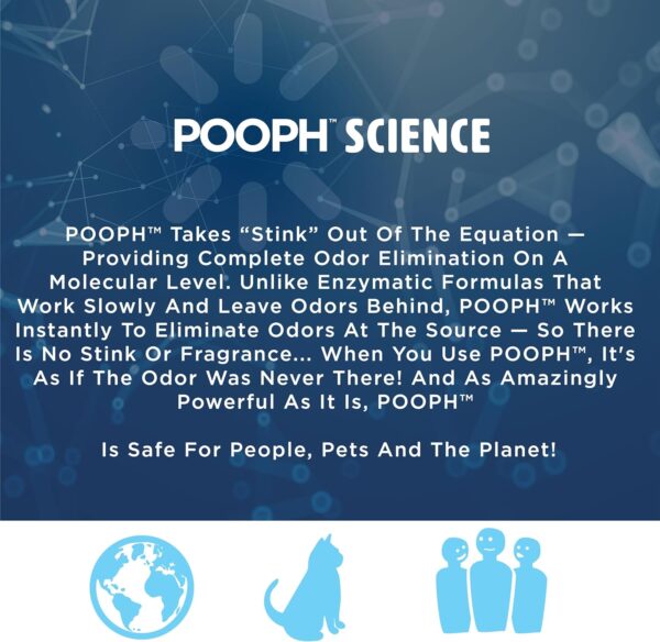 Roll over image to zoom in Pooph Pet Odor Eliminator, 32oz Spray - Dismantles Odors on a Molecular Basis, Dogs, Cats - Image 3