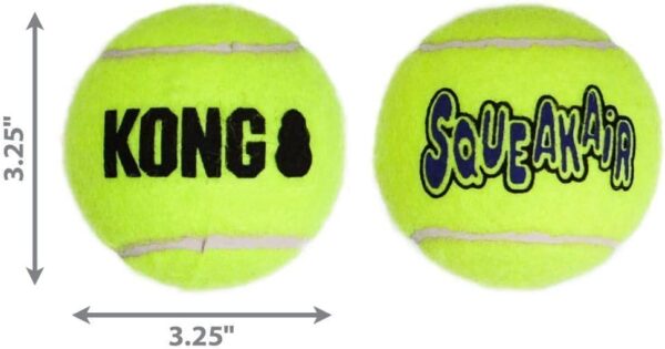KONG Air Dog Squeaker Tennis Ball X-Large - 1 Pack - Pack of 4 - Image 3