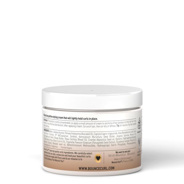 Bounce Curl Avocado & Rose Oil Clump & Define Cream for Curly Frizzy Hair - Image 4