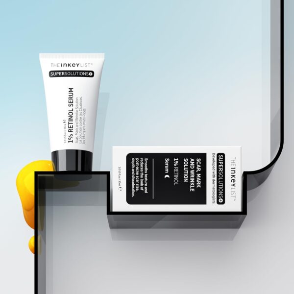 The INKEY List SuperSolutions 1% Retinol Serum for Face and Neck, Helps with Scar, Wrinkle and Skin Tone Appearance for Healthy-Looking Skin, 1.01 fl oz - Image 4
