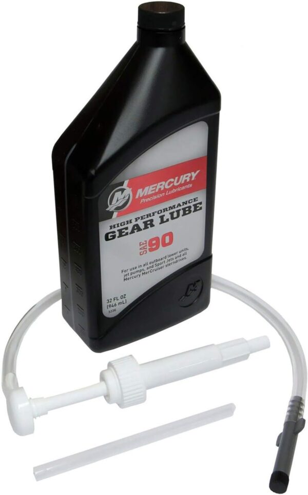 Mercury Marine New OEM High Performance Gear Lube with Hand Pump, 91-8M0101435