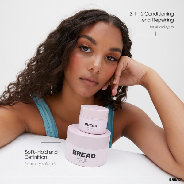 Bread BEAUTY SUPPLY hair-cream: Elastic Bounce Leave-in Conditioning Styler | Wavy, Curly, Coily & Textured Hair | Colour Safe, Silicone Free, Cruelty-Free | 8.4 oz 250 mL - Image 3