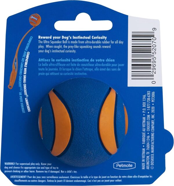 Chuckit Dog Ultra Squeaker Dog Ball, Small (2 Inch), Pack of 1, For Small Breeds - Image 6