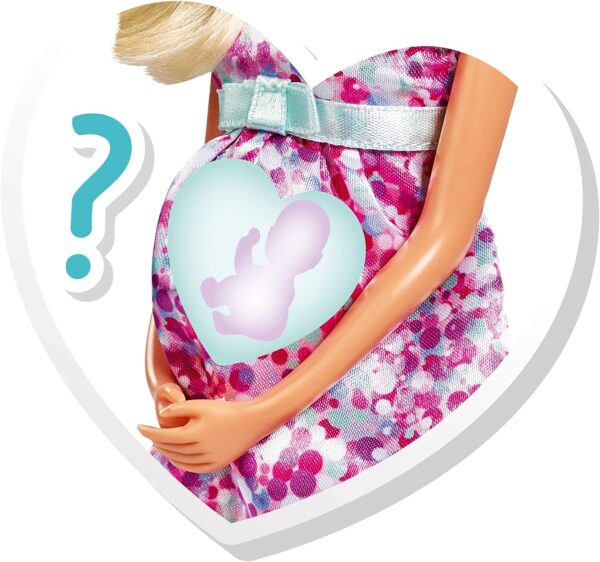 Simba 105733588 - Steffi Love Baby Surprise, Pregnant Doll with Baby Surprise, Boy, Girl, Twins, 3 Assorted Designs, Only One Item Supplied, Over 11 Pieces, 29 cm, from 3 Years - Image 2